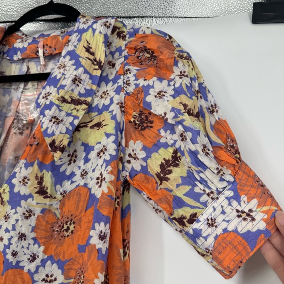 NWT Free People Sugar Crush Mini Dress in Cobalt Combo - Picture 4 of 13